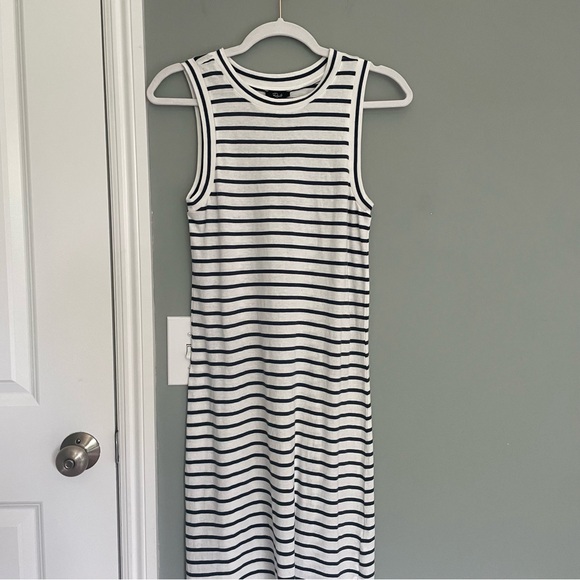 NWT Rails Sailor Stripe Navy White Sleeveless Midi Tank Dress - Picture 5 of 16